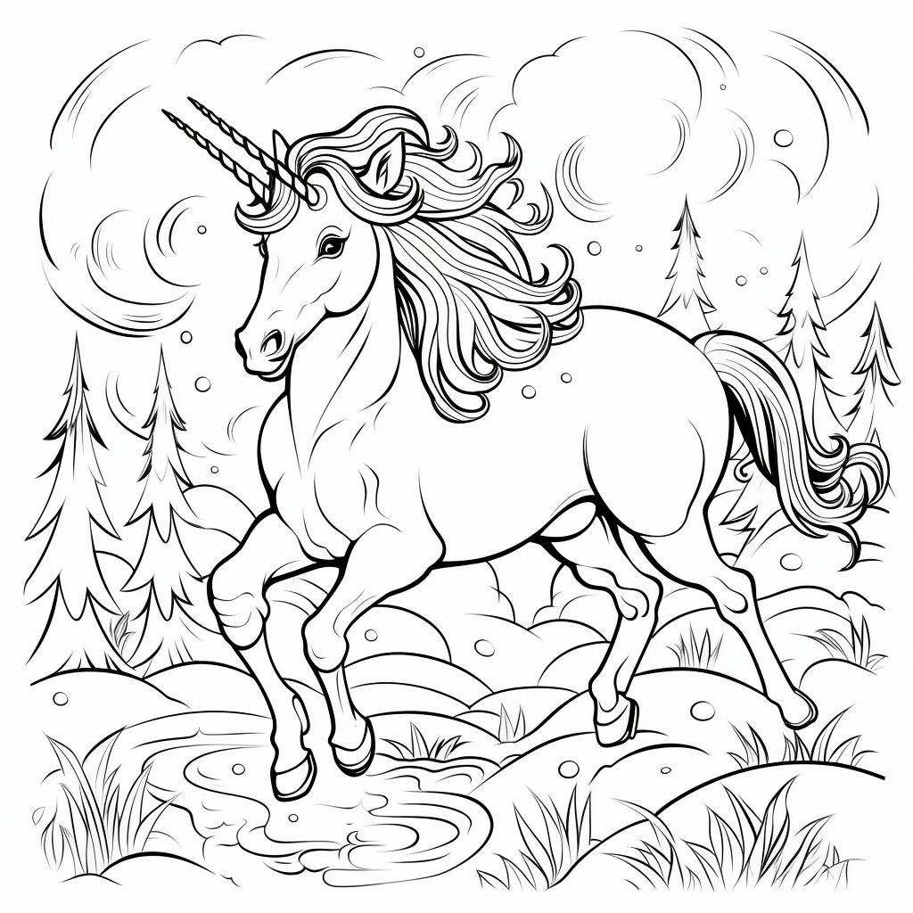 Unicornio dibujos para colorear