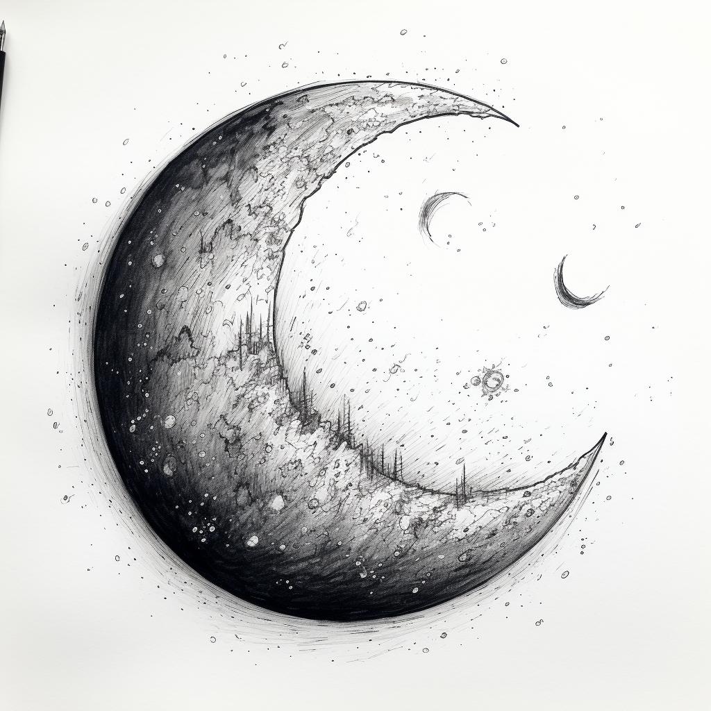 Dibujos Aesthetic Fáciles para La Luna