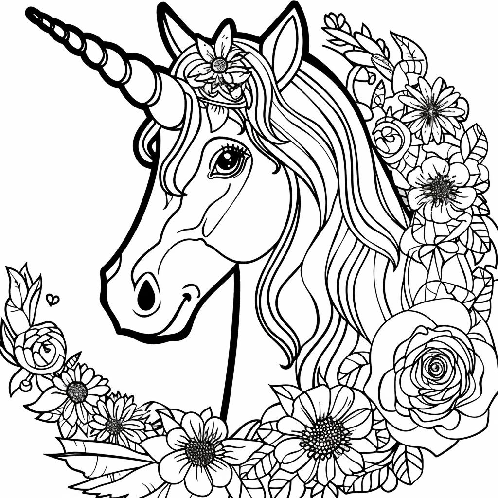 Unicornio dibujos para colorear