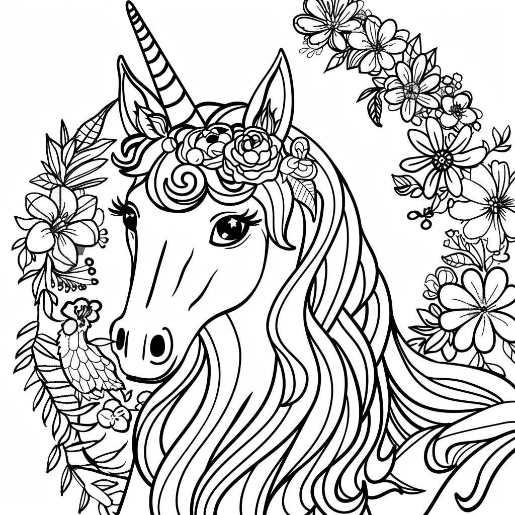Unicornio dibujos para colorear