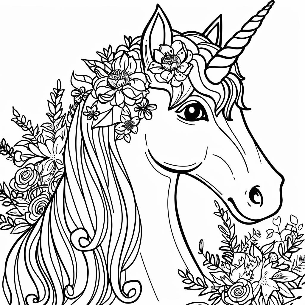 Unicornio dibujos para colorear