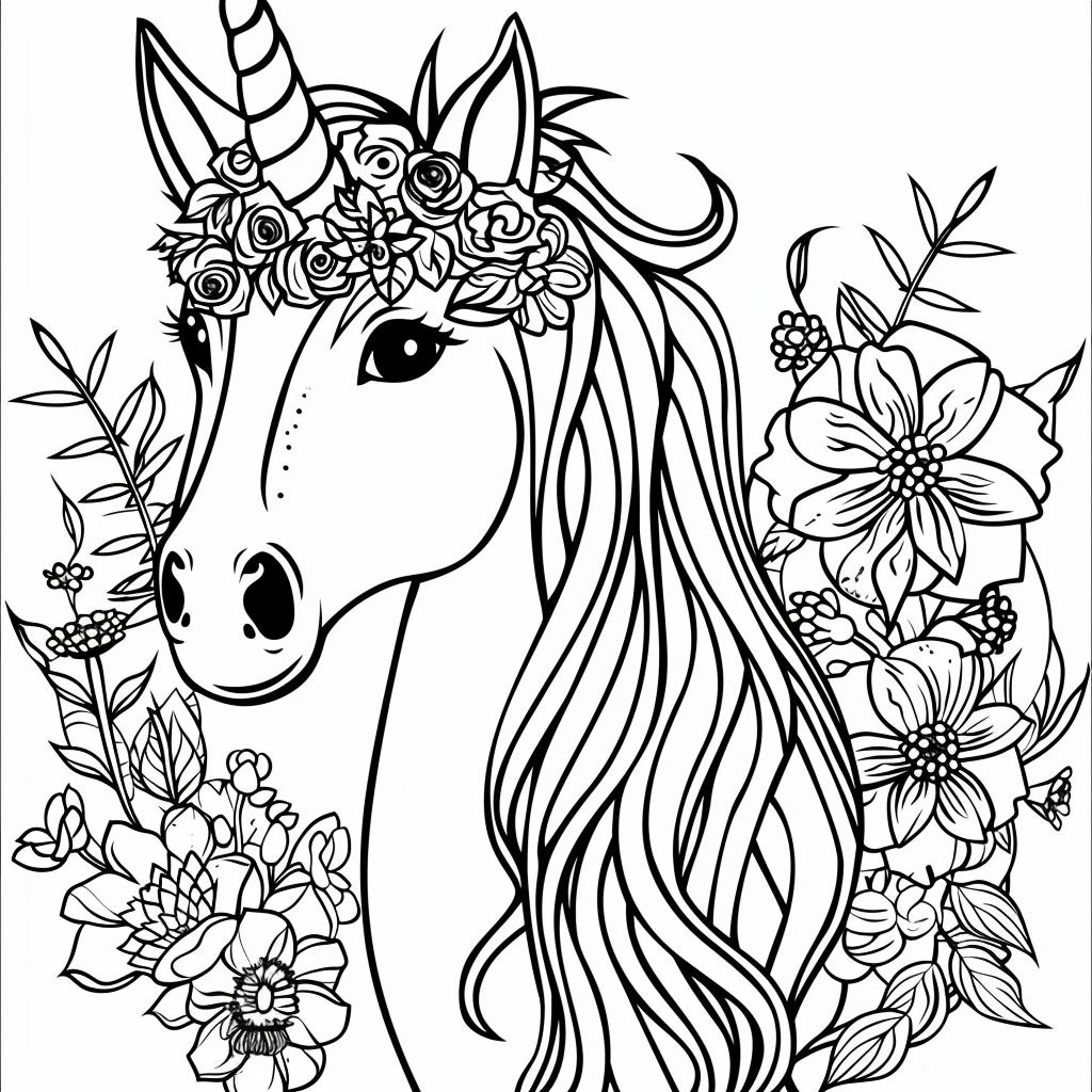 Unicornio dibujos para colorear