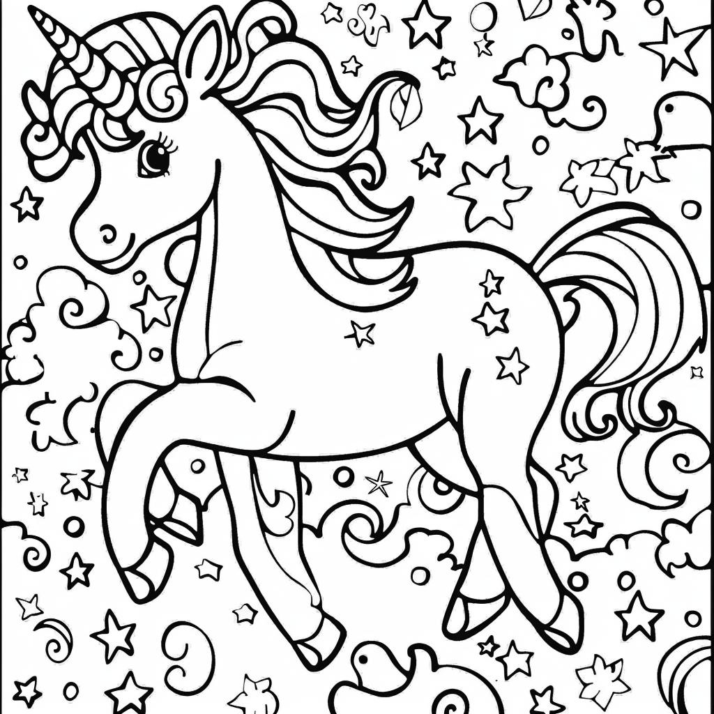 Unicornio dibujos para colorear