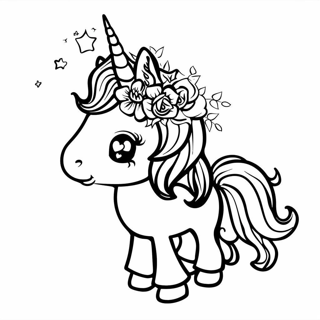 Unicornio dibujos para colorear