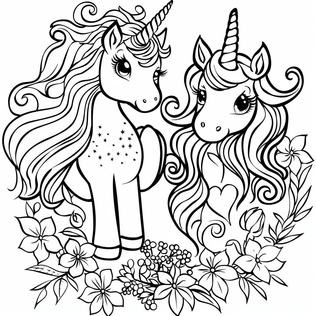 Unicornio dibujos para colorear