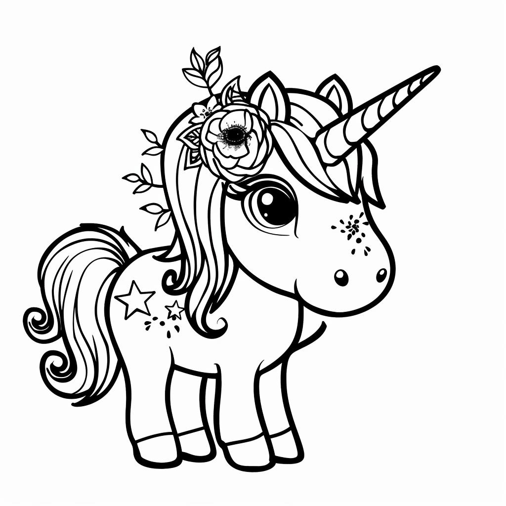 Unicornio dibujos para colorear
