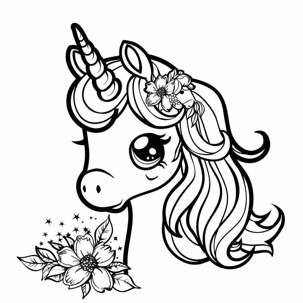 Unicornio dibujos para colorear