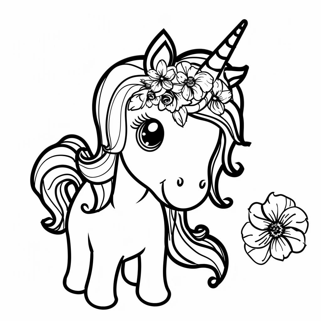 Unicornio dibujos para colorear