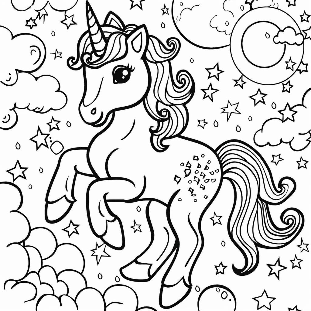 Unicornio dibujos para colorear