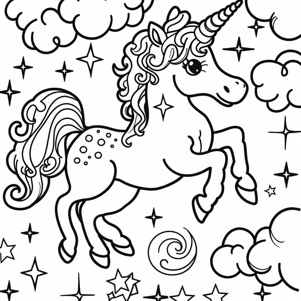 Unicornio dibujos para colorear