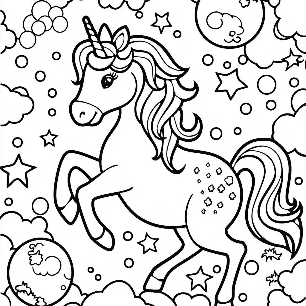 Unicornio dibujos para colorear