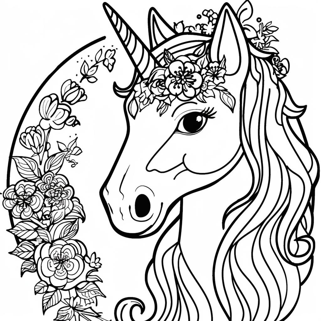 Unicornio dibujos para colorear