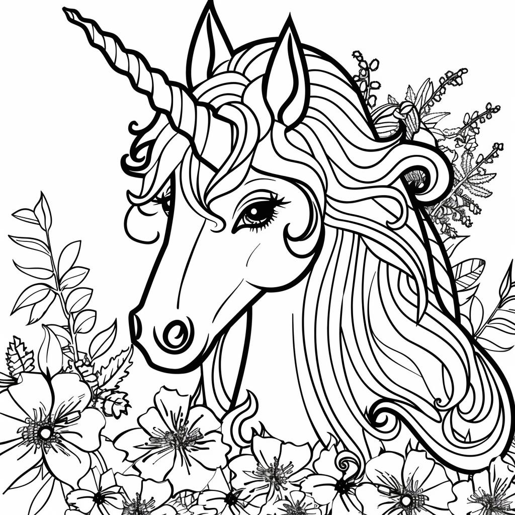 Unicornio dibujos para colorear