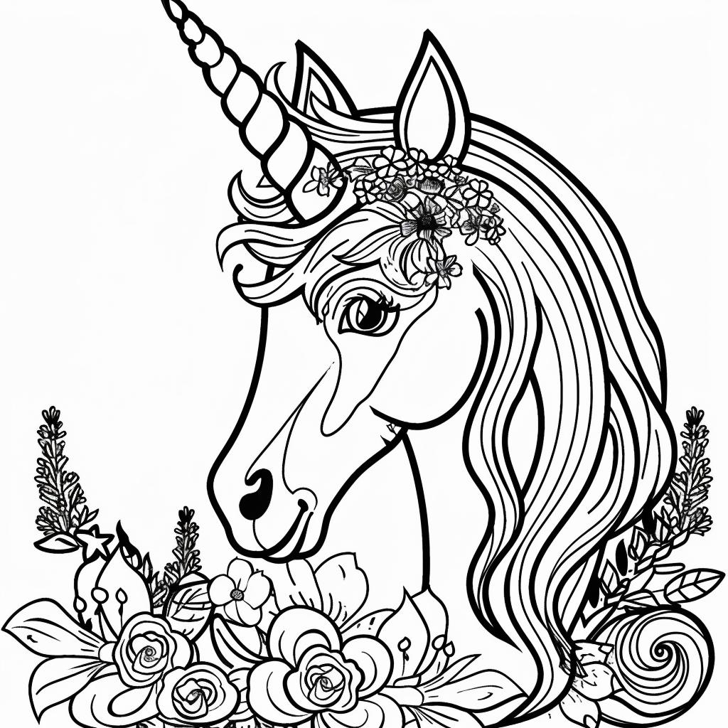 Unicornio dibujos para colorear