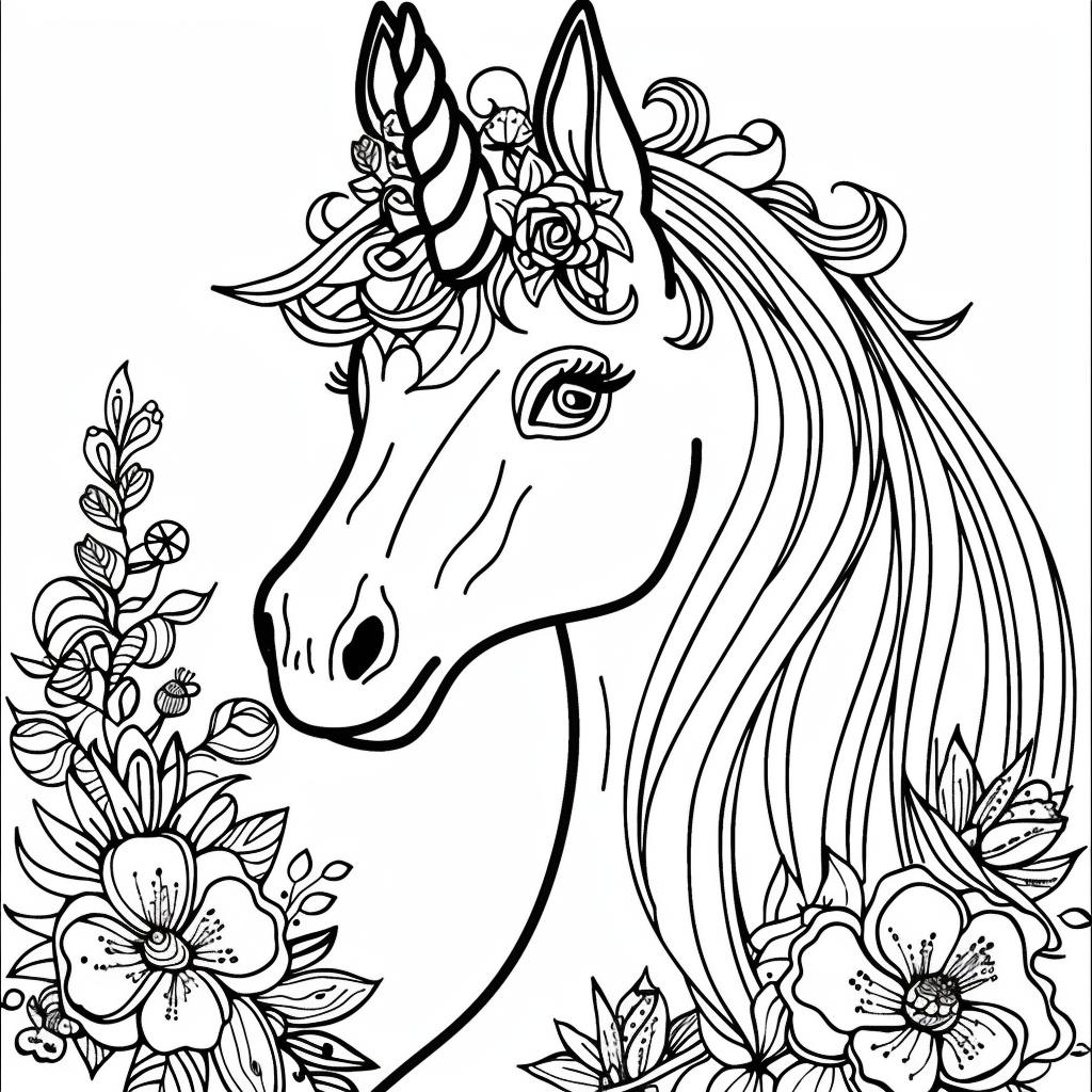 Unicornio dibujos para colorear