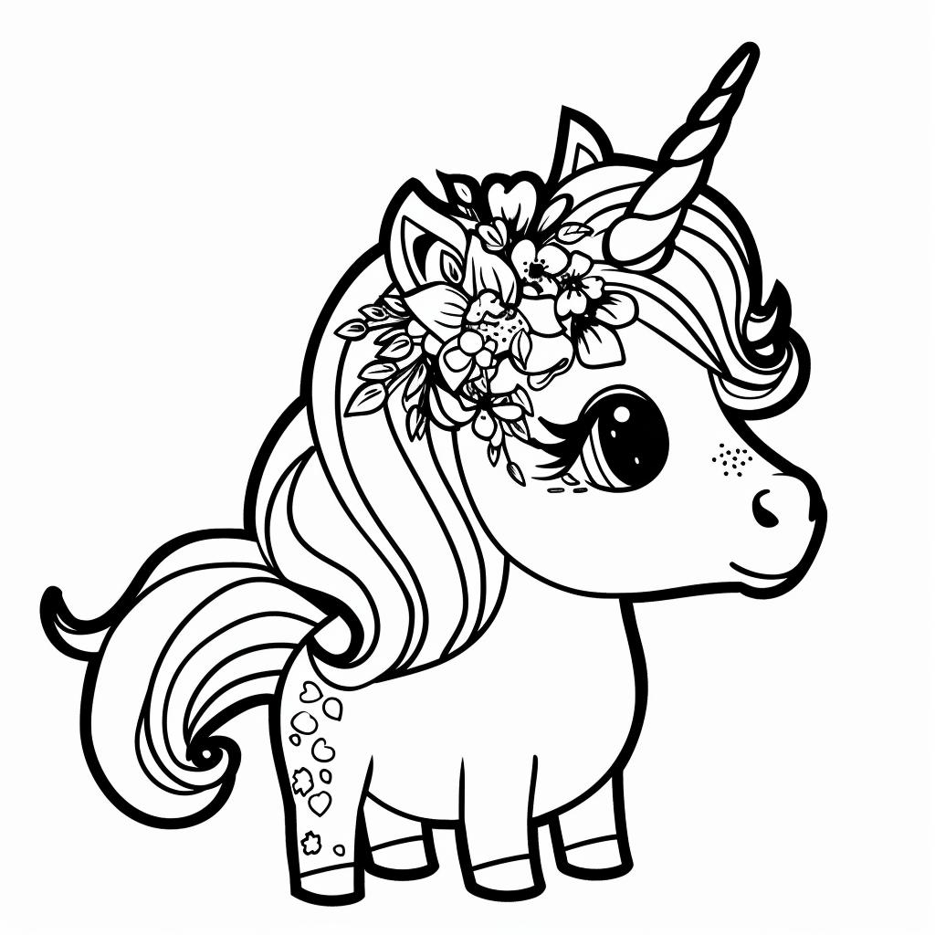 Unicornio dibujos para colorear