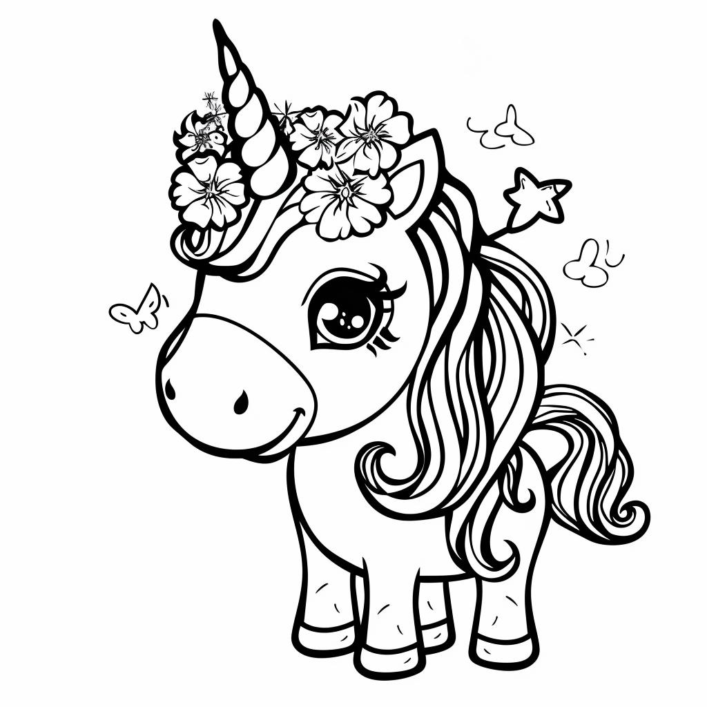 Unicornio dibujos para colorear