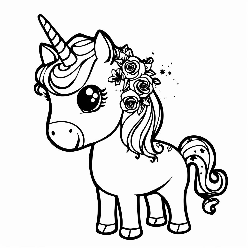 Unicornio dibujos para colorear