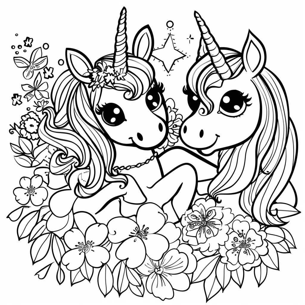 Unicornio dibujos para colorear