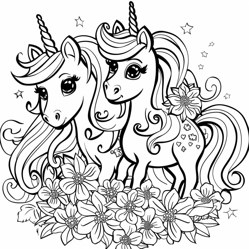 Unicornio dibujos para colorear