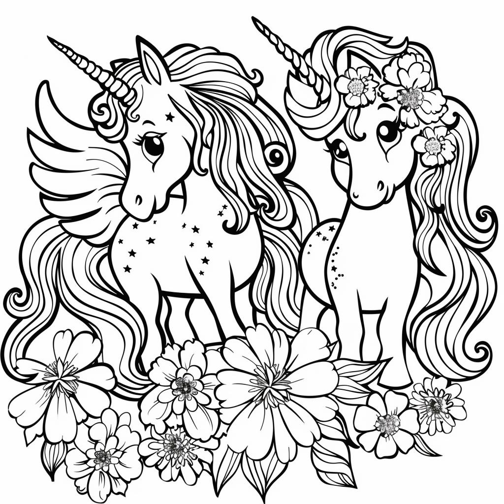 Unicornio dibujos para colorear