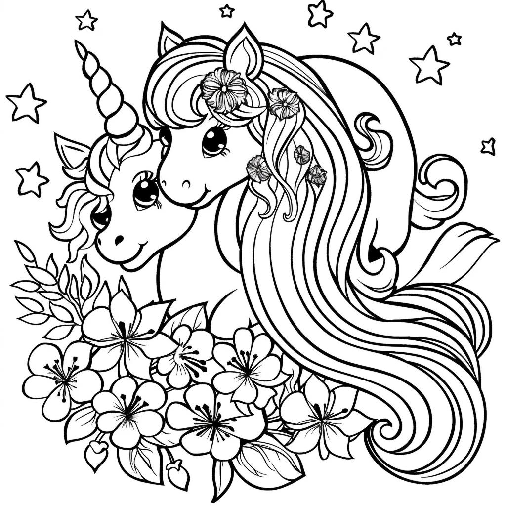 Unicornio dibujos para colorear