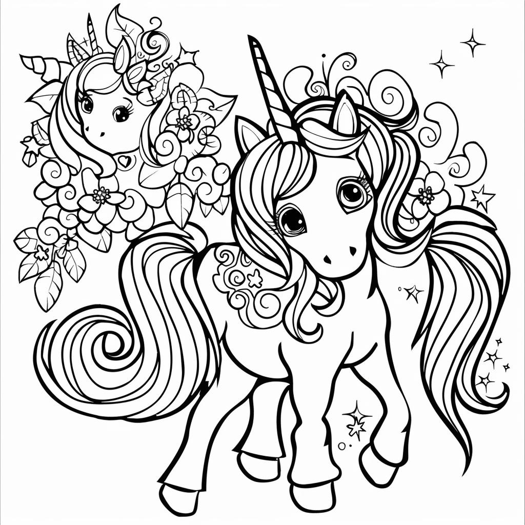 Unicornio dibujos para colorear