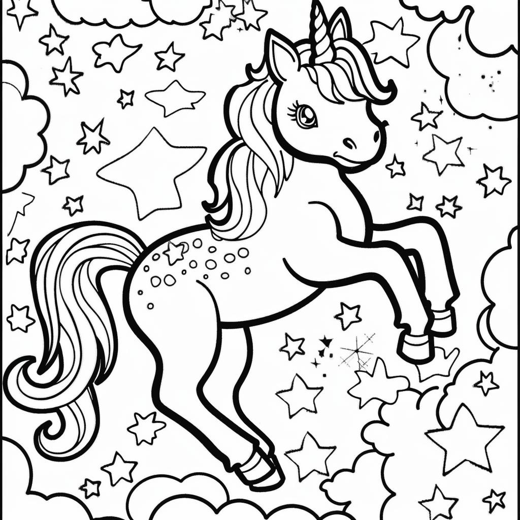 Unicornio dibujos para colorear