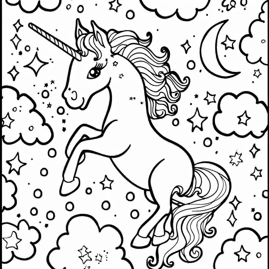 Unicornio dibujos para colorear