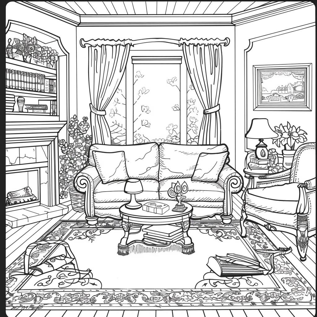 Casa dibujos para colorear