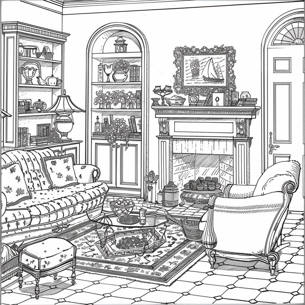 Casa dibujos para colorear