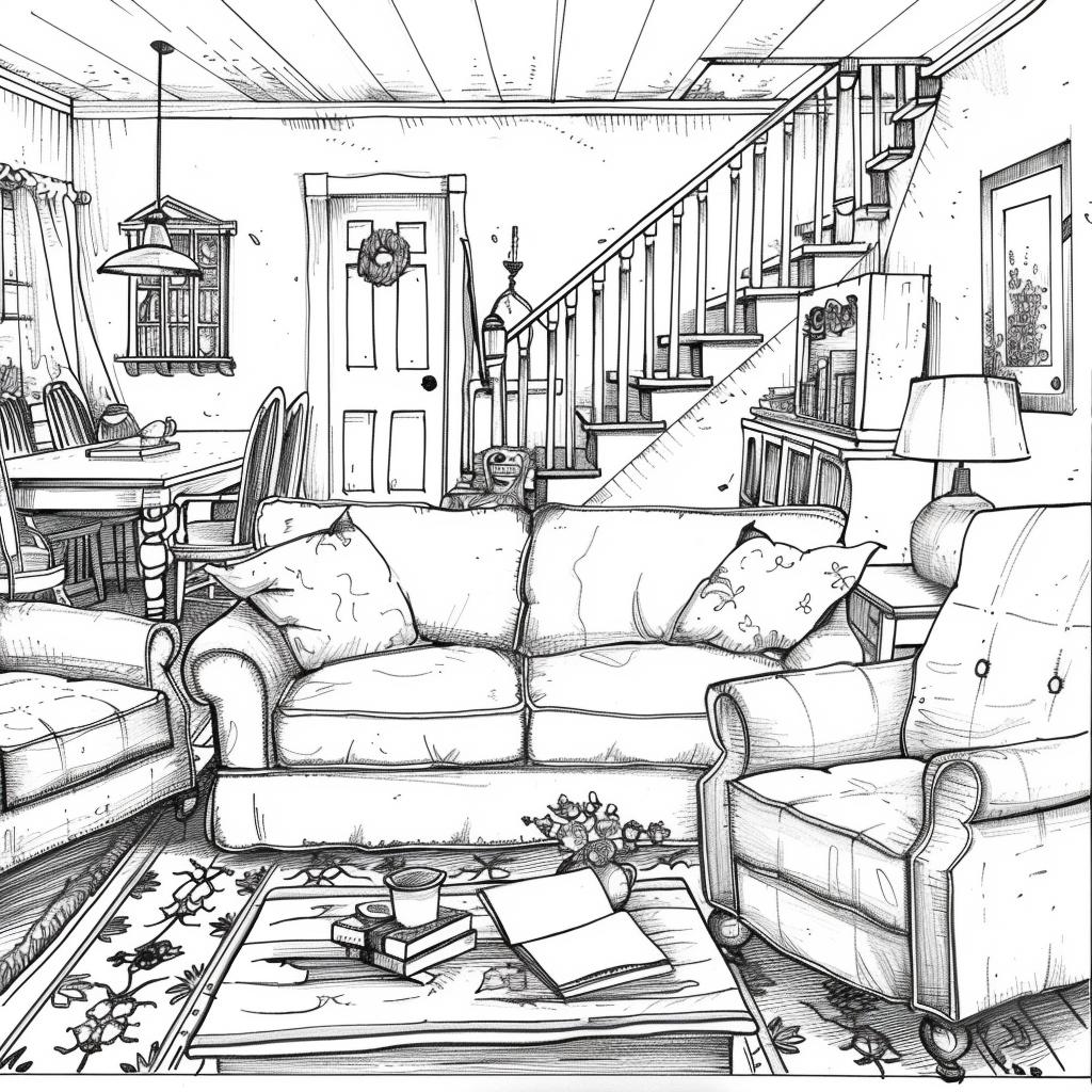 Casa dibujos para colorear