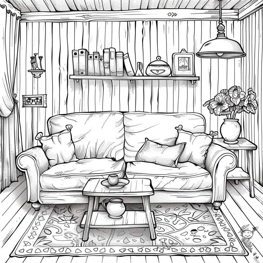 Casa dibujos para colorear