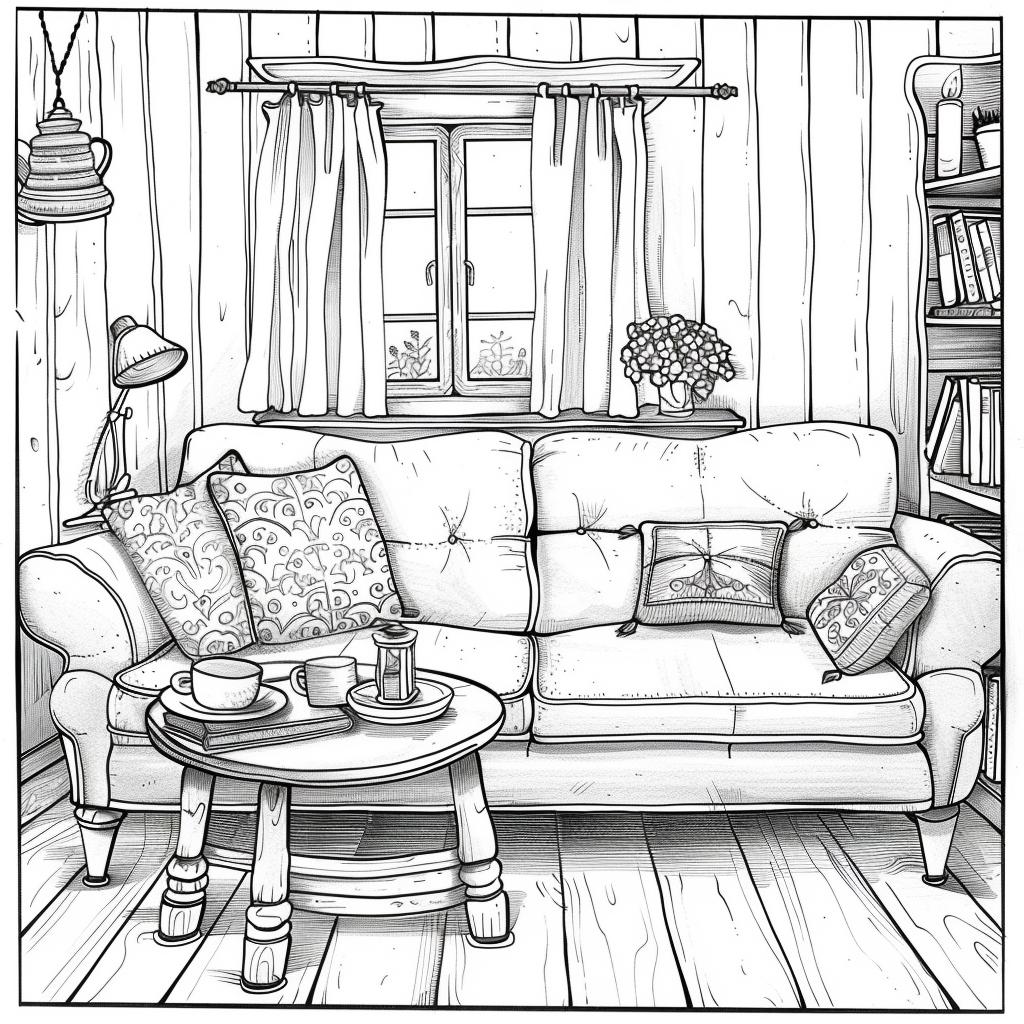 Casa dibujos para colorear