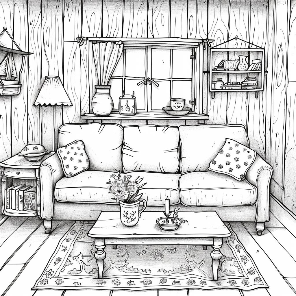 Casa dibujos para colorear