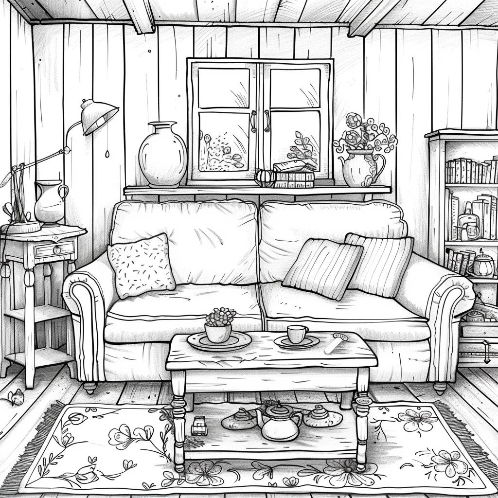 Casa dibujos para colorear