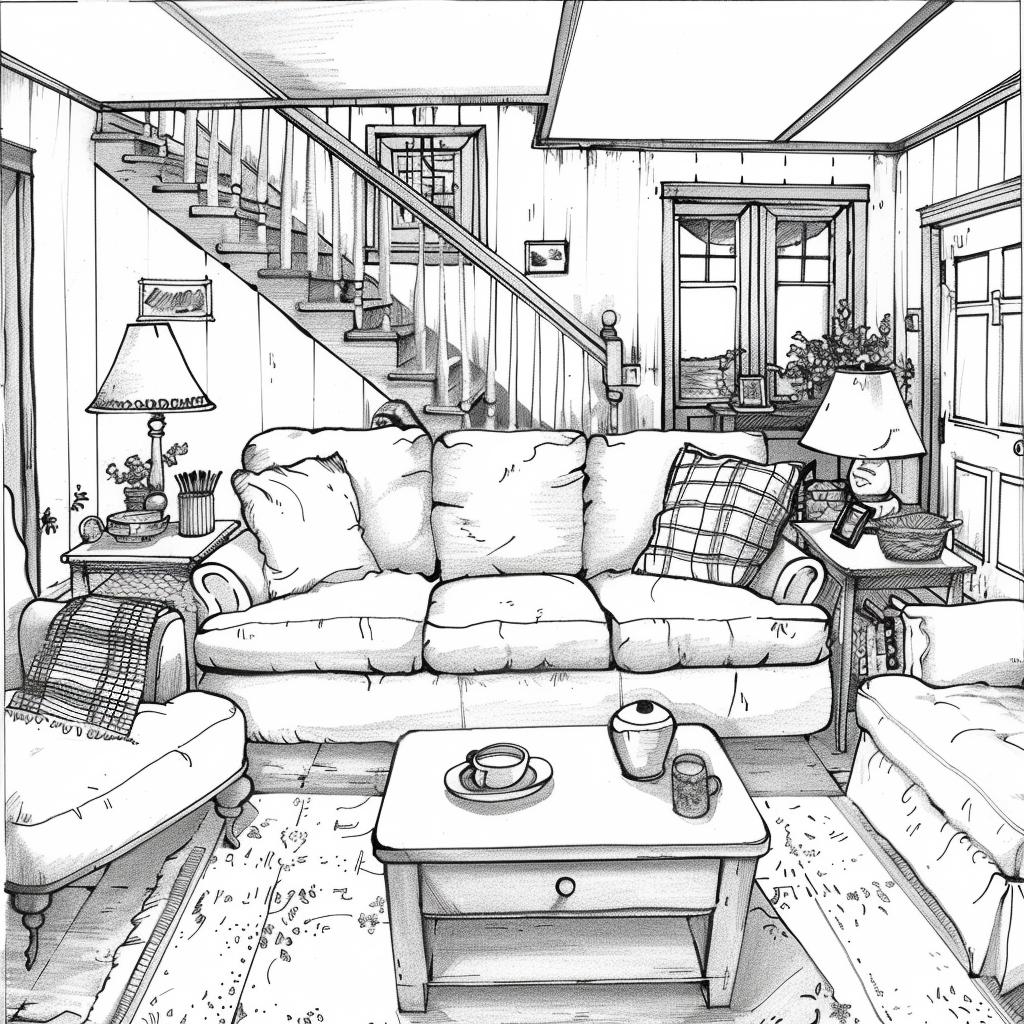 Casa dibujos para colorear