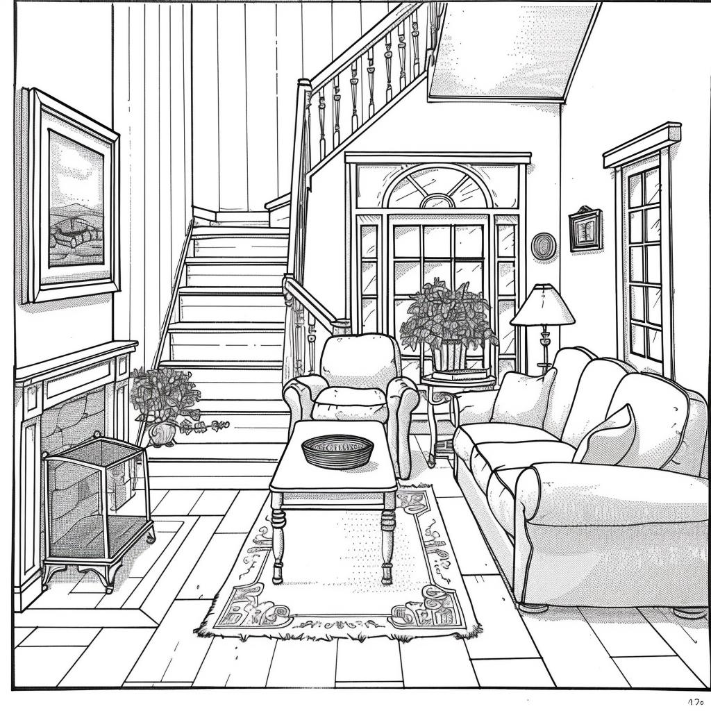 Casa dibujos para colorear