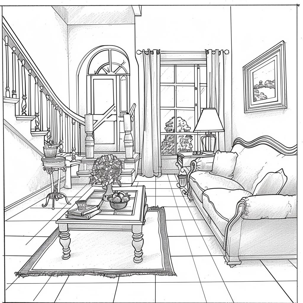Casa dibujos para colorear