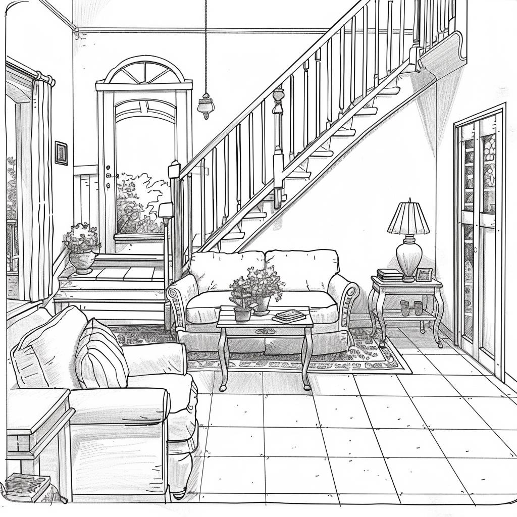 Casa dibujos para colorear
