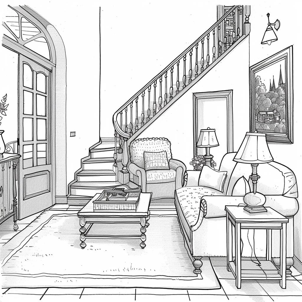 Casa dibujos para colorear