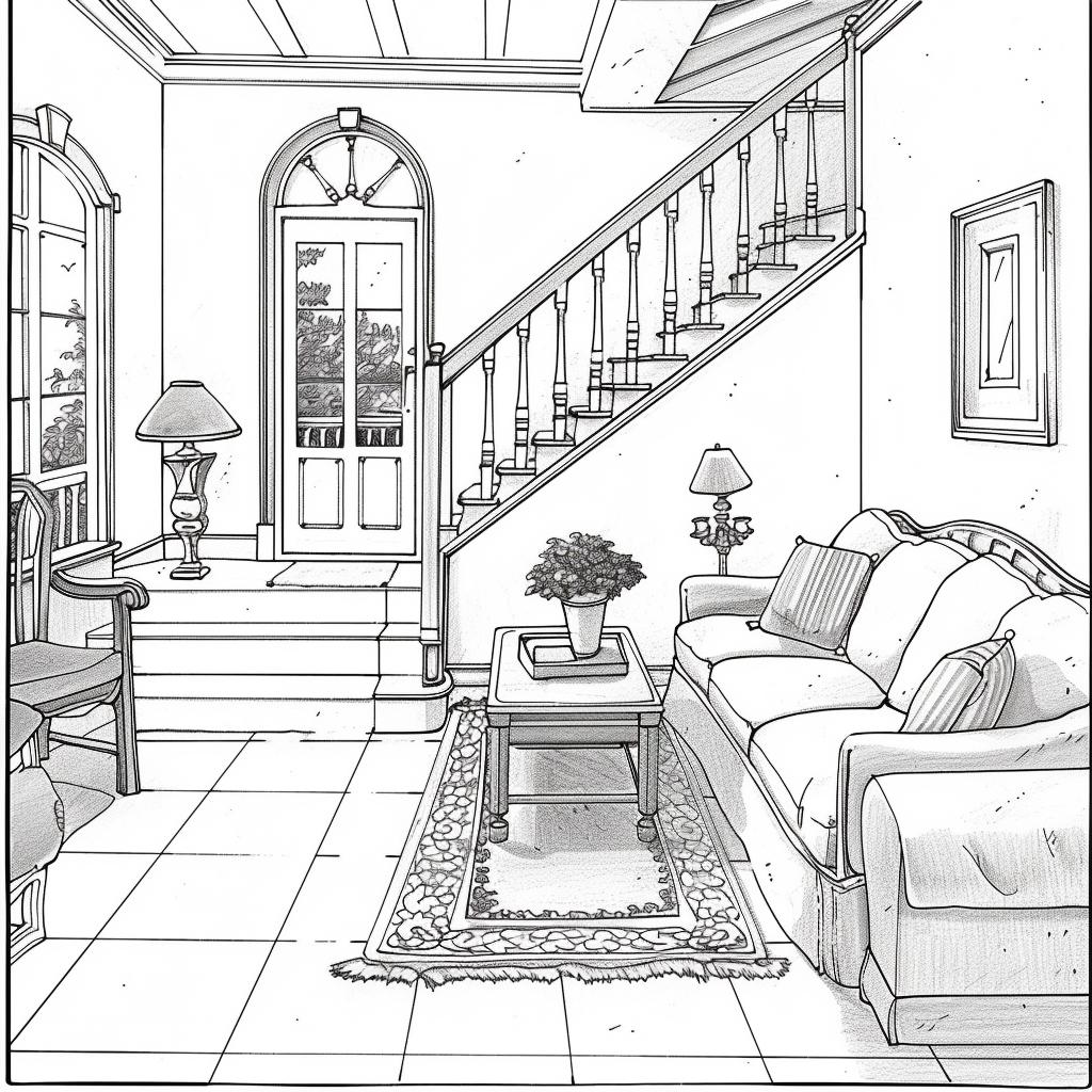 Casa dibujos para colorear