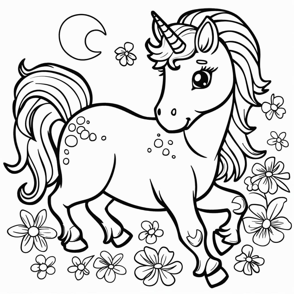 Unicornio dibujos para colorear