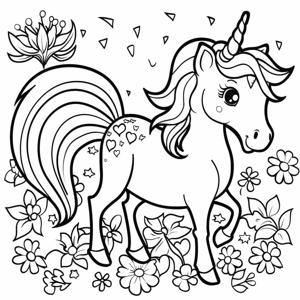 Unicornio dibujos para colorear