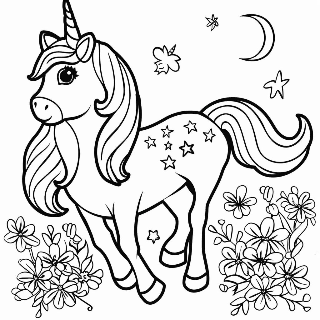Unicornio dibujos para colorear