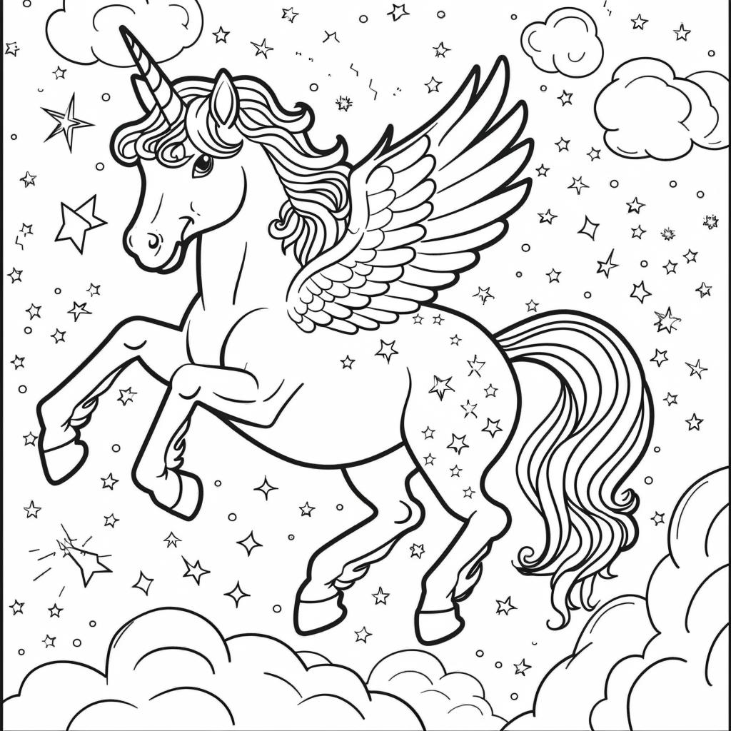 Unicornio dibujos para colorear