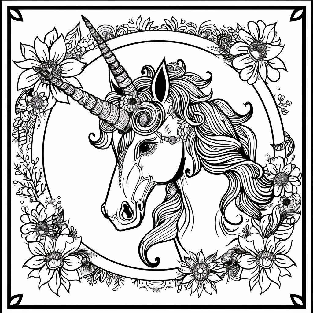 Unicornio dibujos para colorear