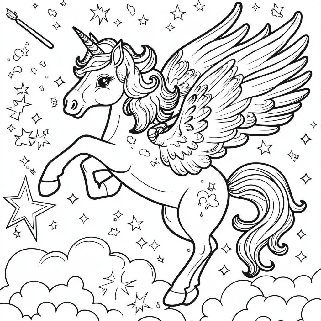 Unicornio dibujos para colorear