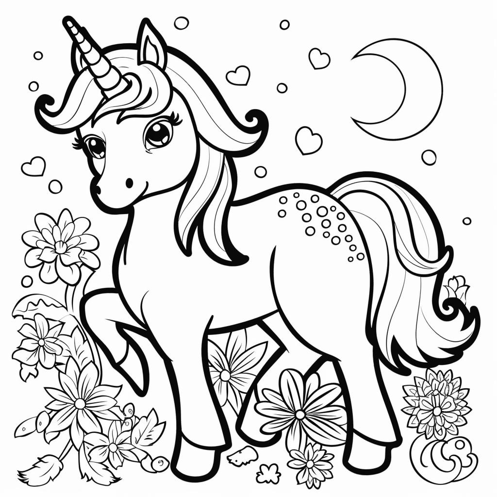 Unicornio dibujos para colorear