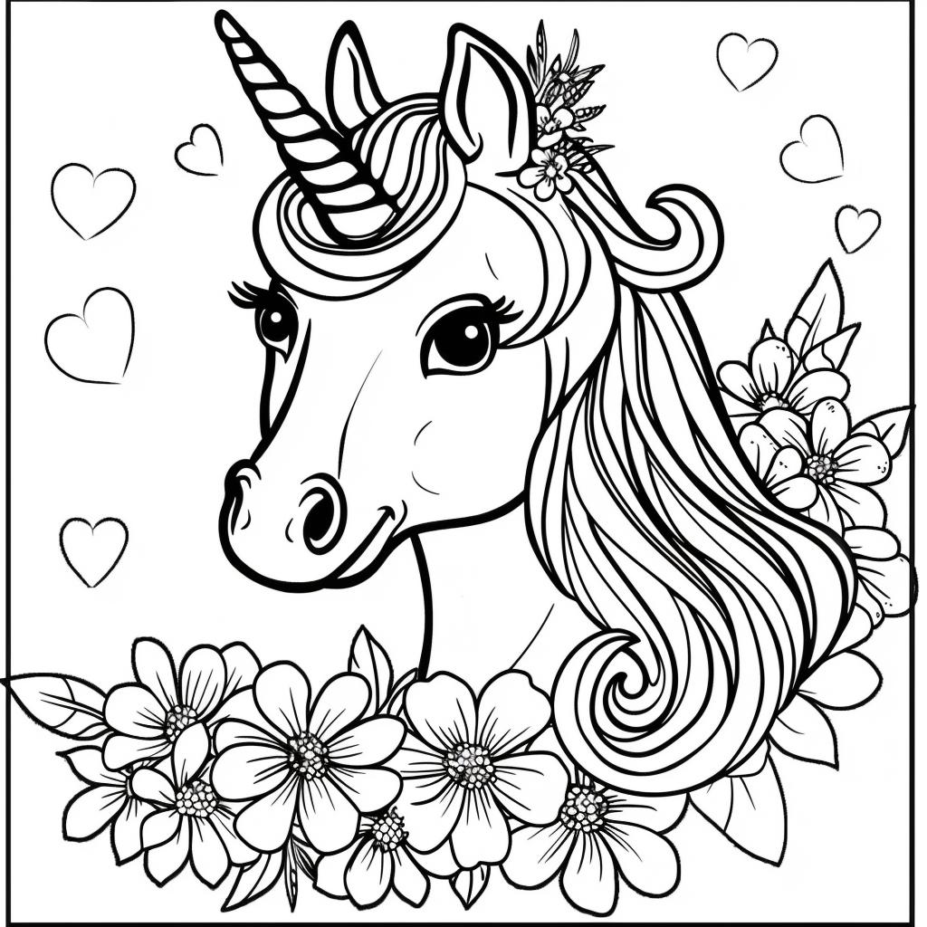 Unicornio dibujos para colorear
